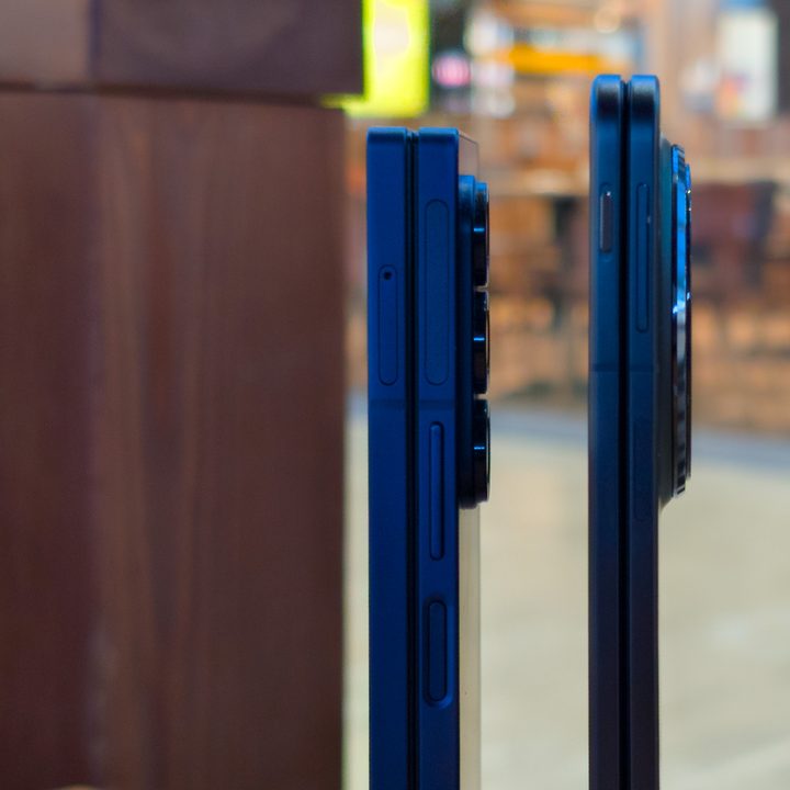 Oppo Find N5 vs the Galaxy Z Fold 6 thickness