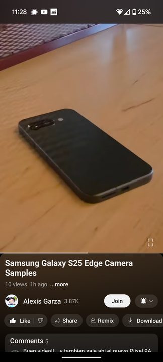 A screen capture of the Pixel 9a.