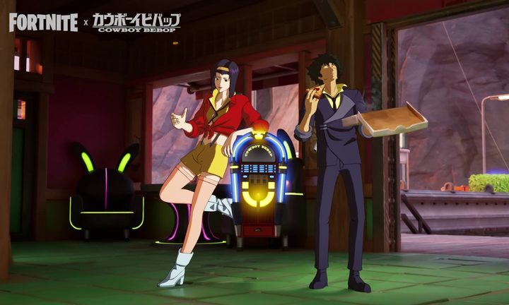 Spike and Faye Cowboy Bebop skins in Fortnite