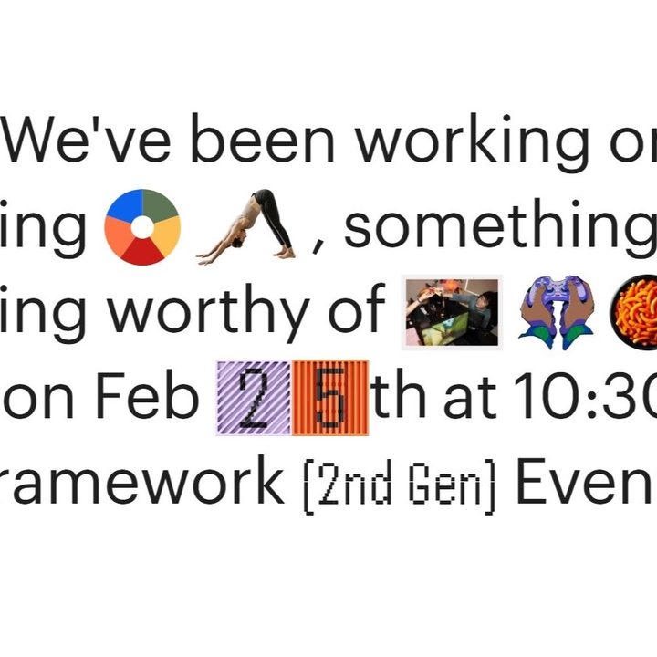 Framework's coded invite for its February 25 event.