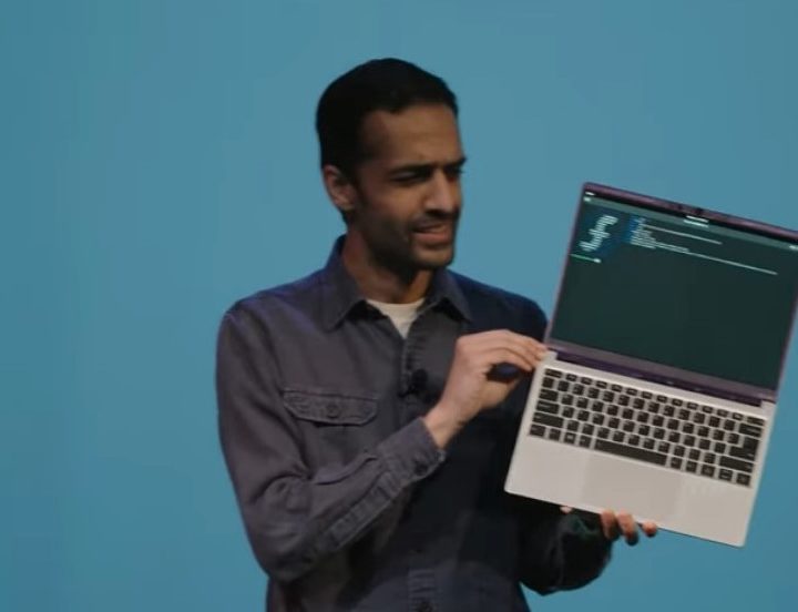 Framework Laptop 13 showcased at launch event on February 25, 2025.