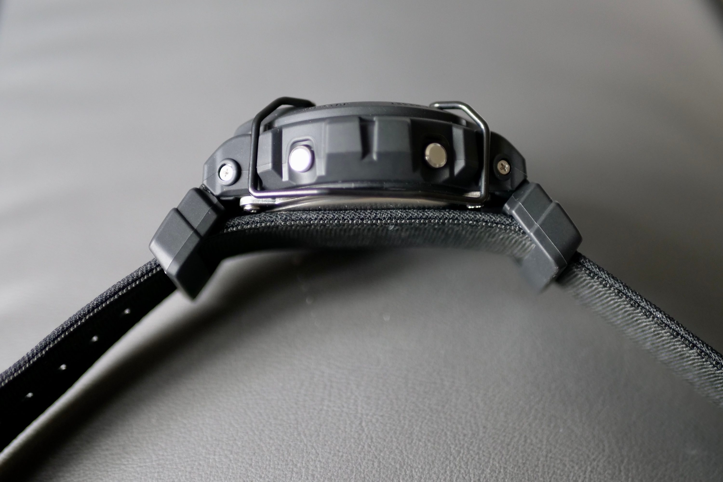 The G-Shock x ASRV DW-6900's lugs.