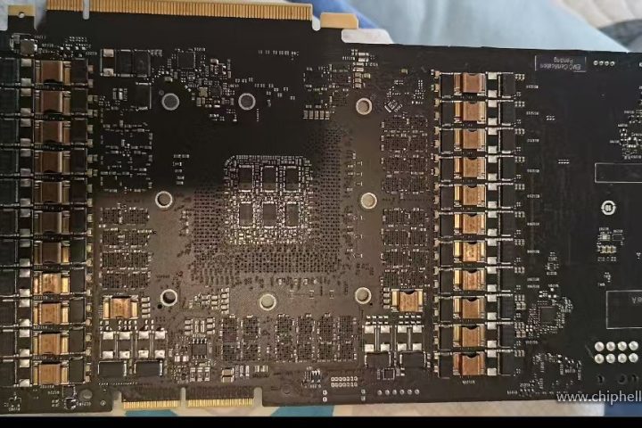 A prototype of the GA102 GPU.