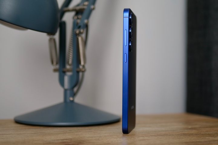 The side of the Samsung Galaxy S25 Plus.