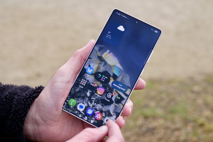The screen on the Samsung Galaxy S25 Ultra.