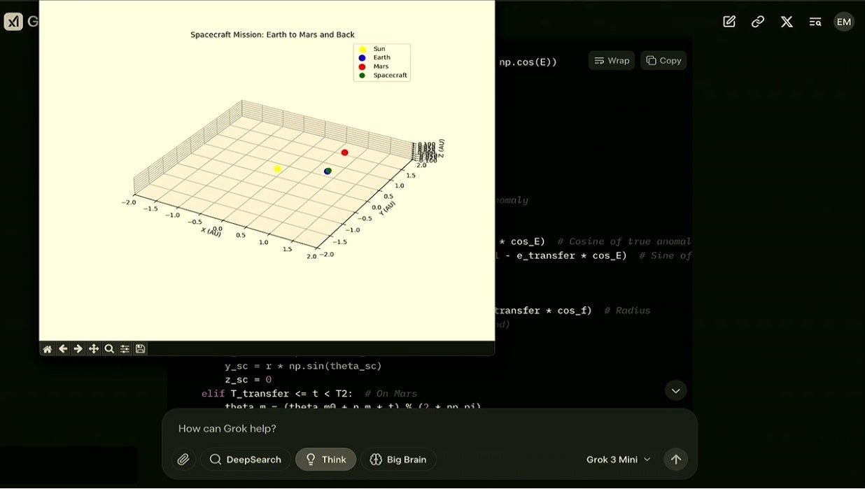 Grok 3 launch demos.