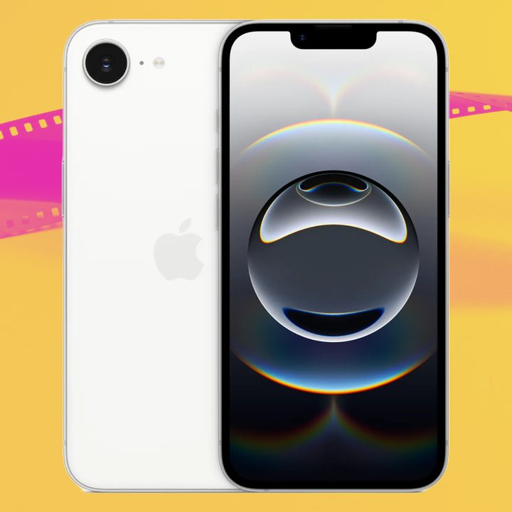 Rear and front profile of the iPhone 16e