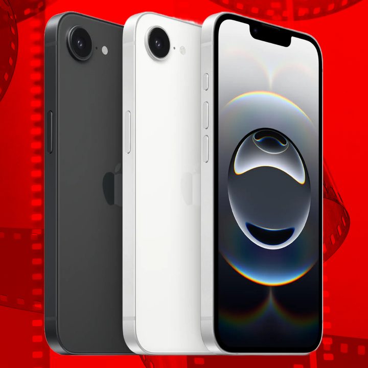 iPhone 16e depicted in black and white colors