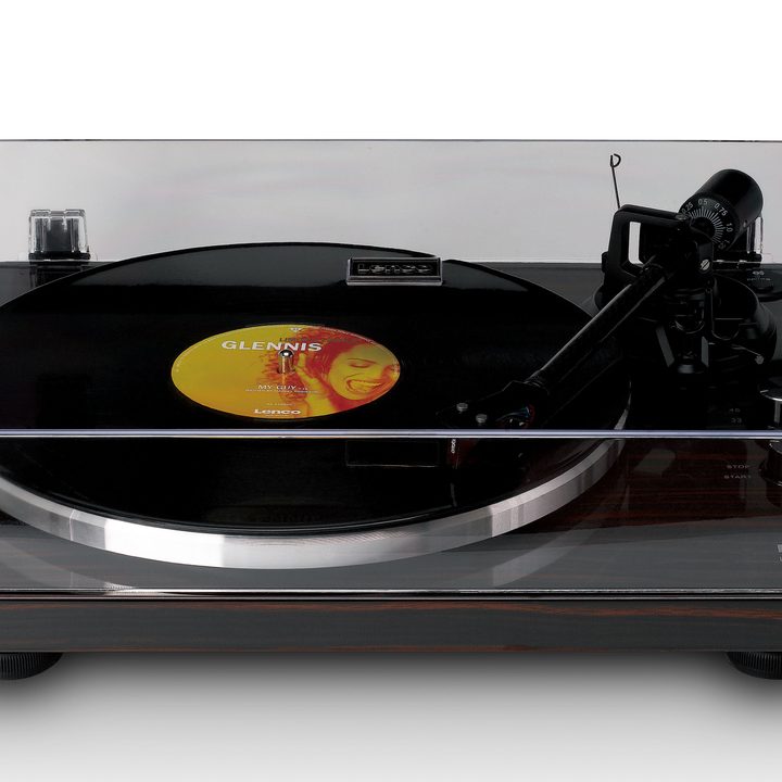 The Lenco LBT-345WA belt-drive turntable.