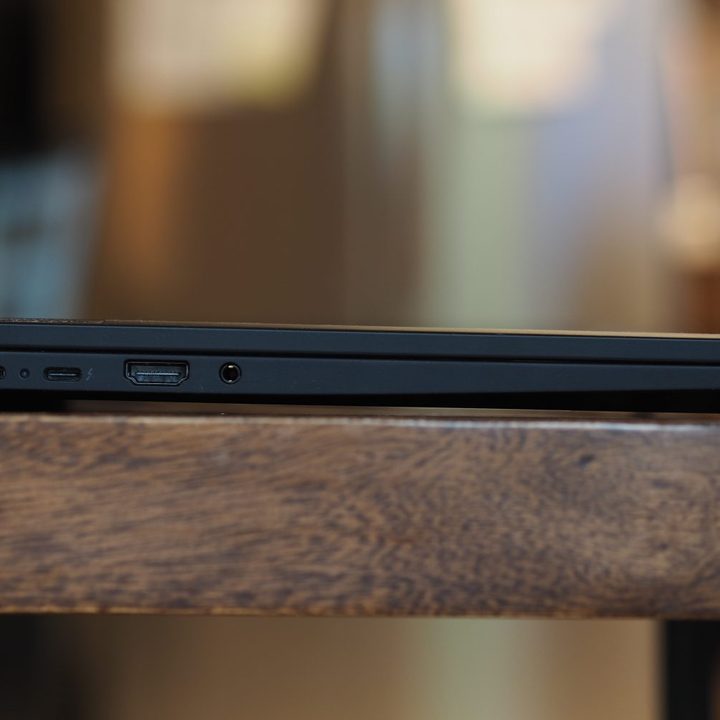 Lenovo ThinkPad T14s Gen 6 left side view showing ports.