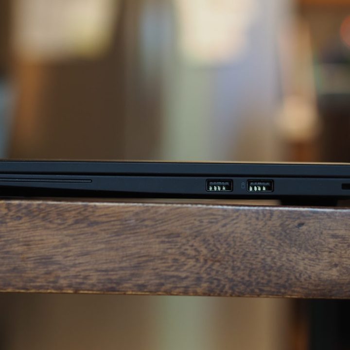 Lenovo ThinkPad T14s Gen 6 right side view showing ports.