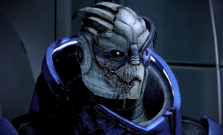 Garrus in mass effect.