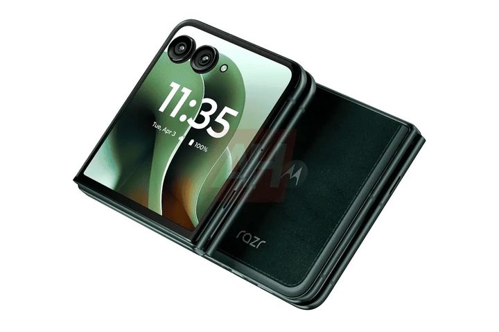 Leaked render image of the Motorola Razr 2025 Plus 60 Ultra with Quick Button.
