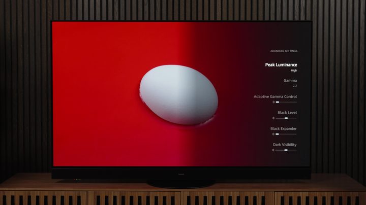 panasonic tv setings peak luminance