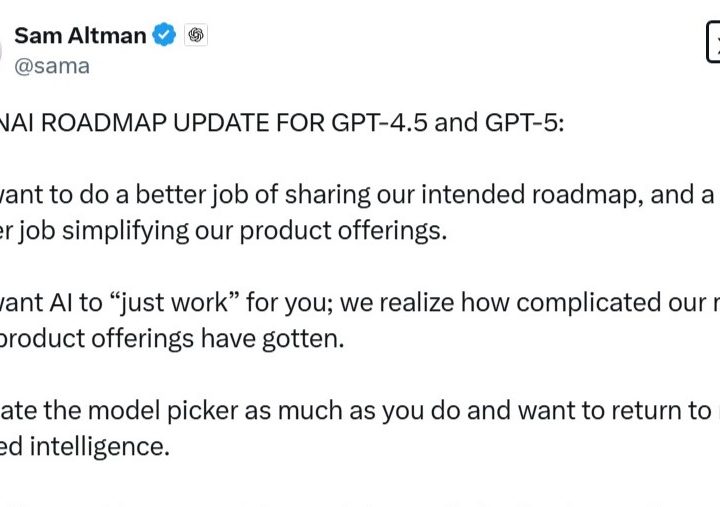 OpenAI CEO, Sam Altman discussing the GPT roadmap.