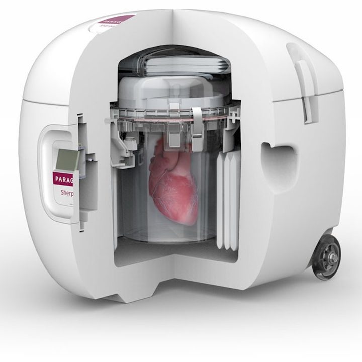 The Paragonix SherpaPak device.