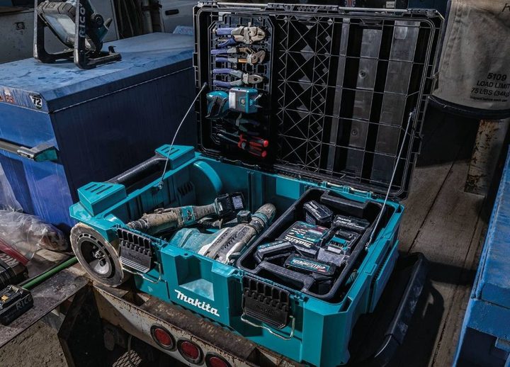 Makita MAKTRAK Tool Storage in a garage