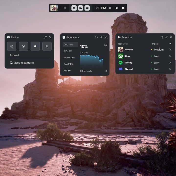 Microsoft Game Bar