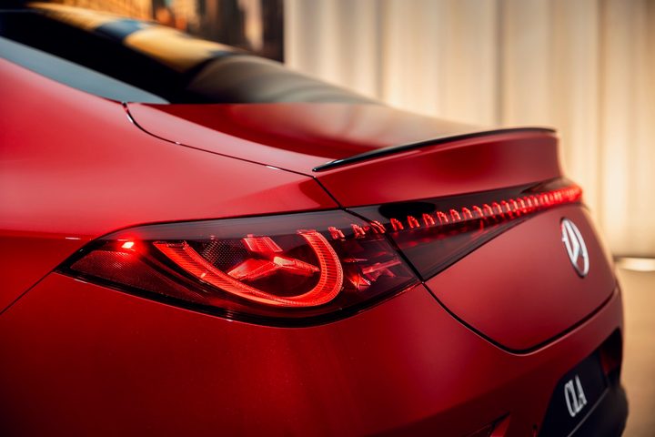 2026 Mercedes-Benz CLA EV taillight.