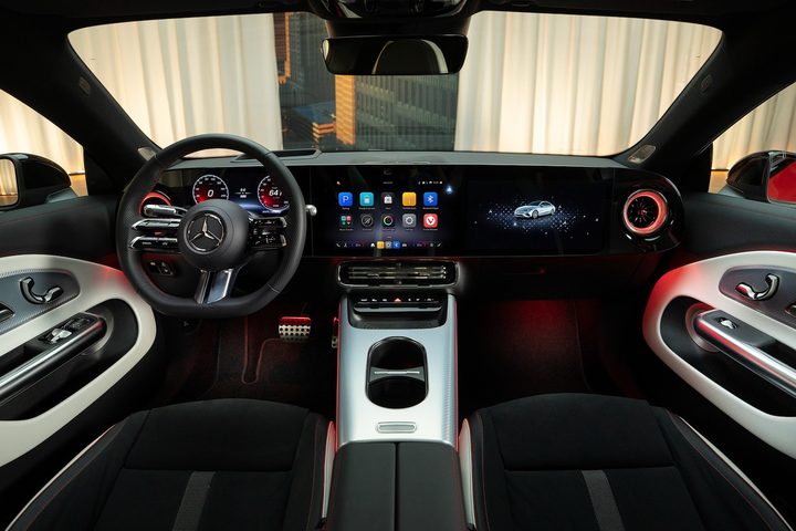 2026 Mercedes-Benz CLA EV interior.