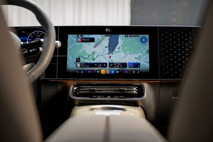 2026 Mercedes-Benz CLA EV touchscreen.