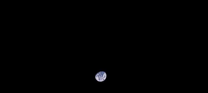 Shortly after landing, Blue Ghost captured the Earth from the lunar surface with a wide-lens cameras on its top deck.