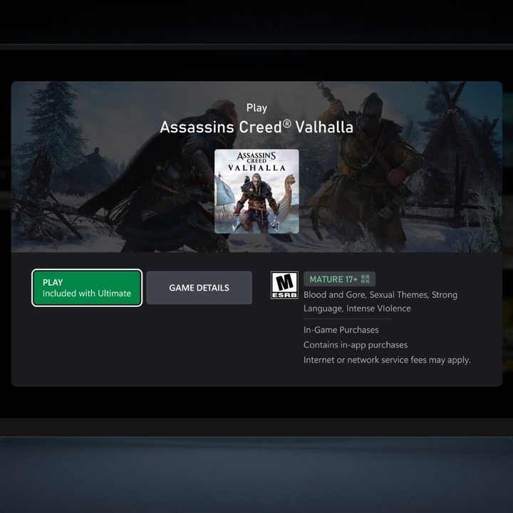 The new Xbox Cloud Gaming game toggle.