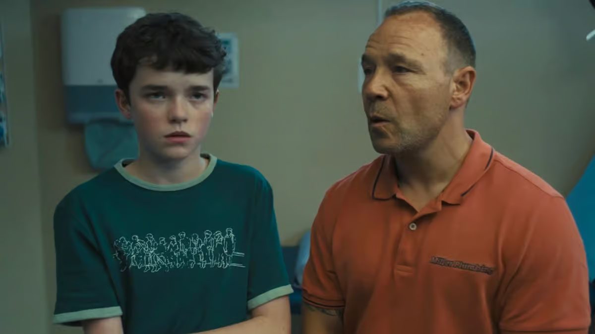 Owen Cooper and Stephen Graham in Adolesence.
