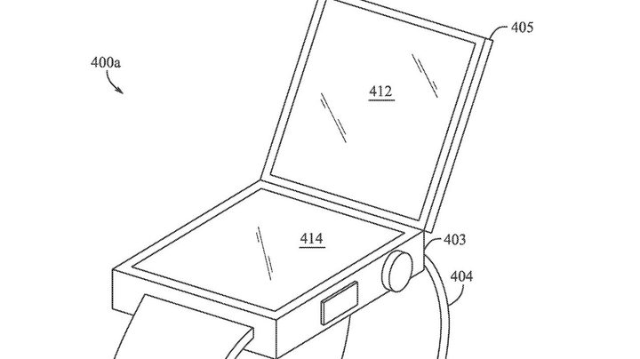 Folding Apple Watch patent