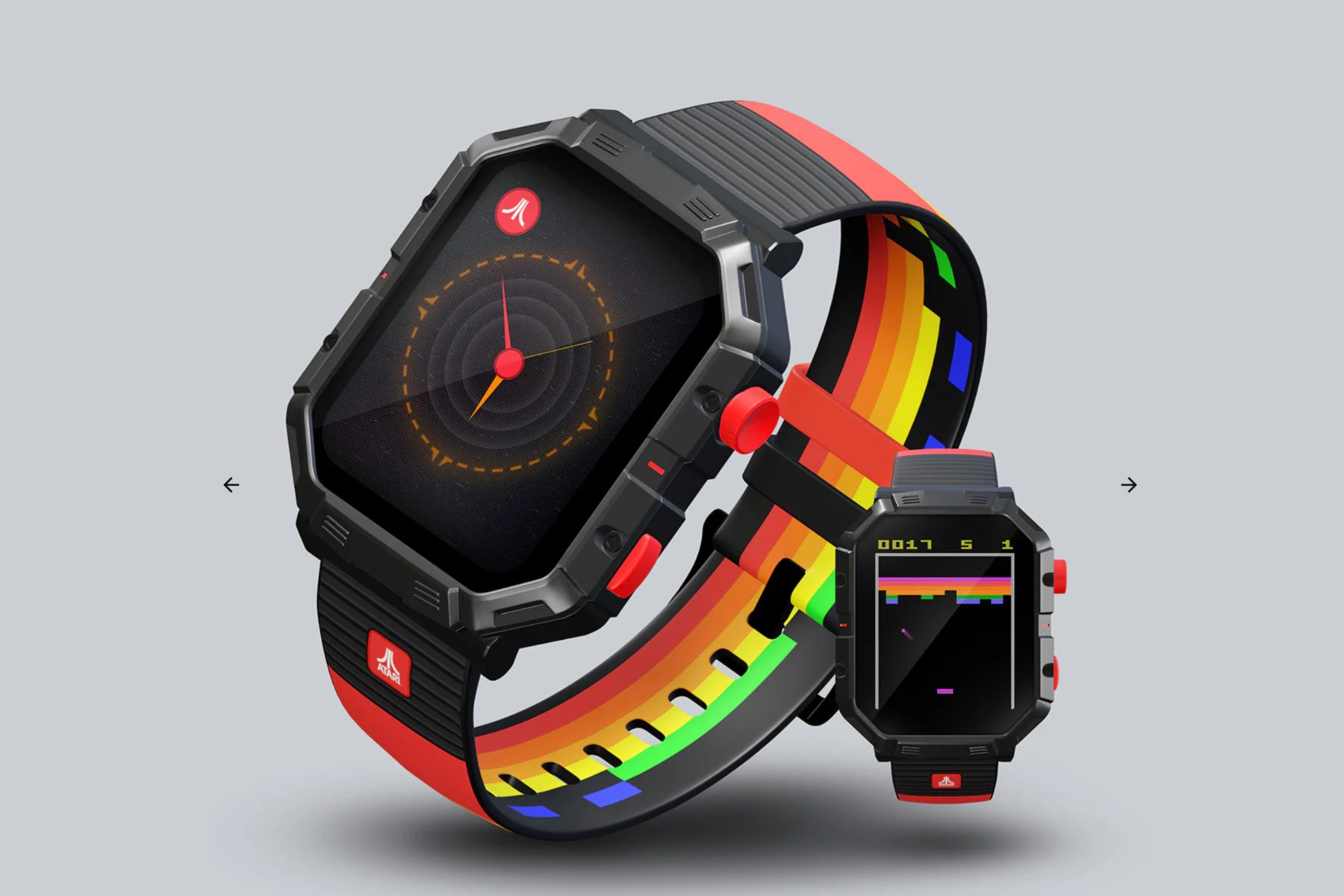 Front and side view of Atari 2600 My Play Watch