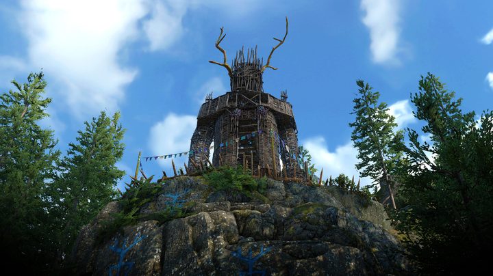 A giant wickerman in Atomfall.
