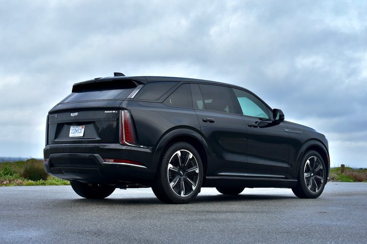 2025 Cadillac Escalade IQ rear quarter.