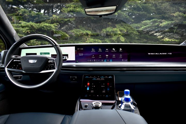 2025 Cadillac Escalade IQ dashboard.