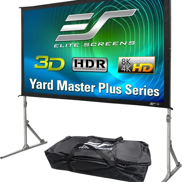 Elite Screens Yard Master Plus with carrying case
