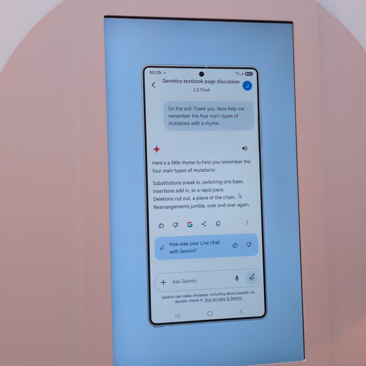 Document Recognition in Google Gemini Live