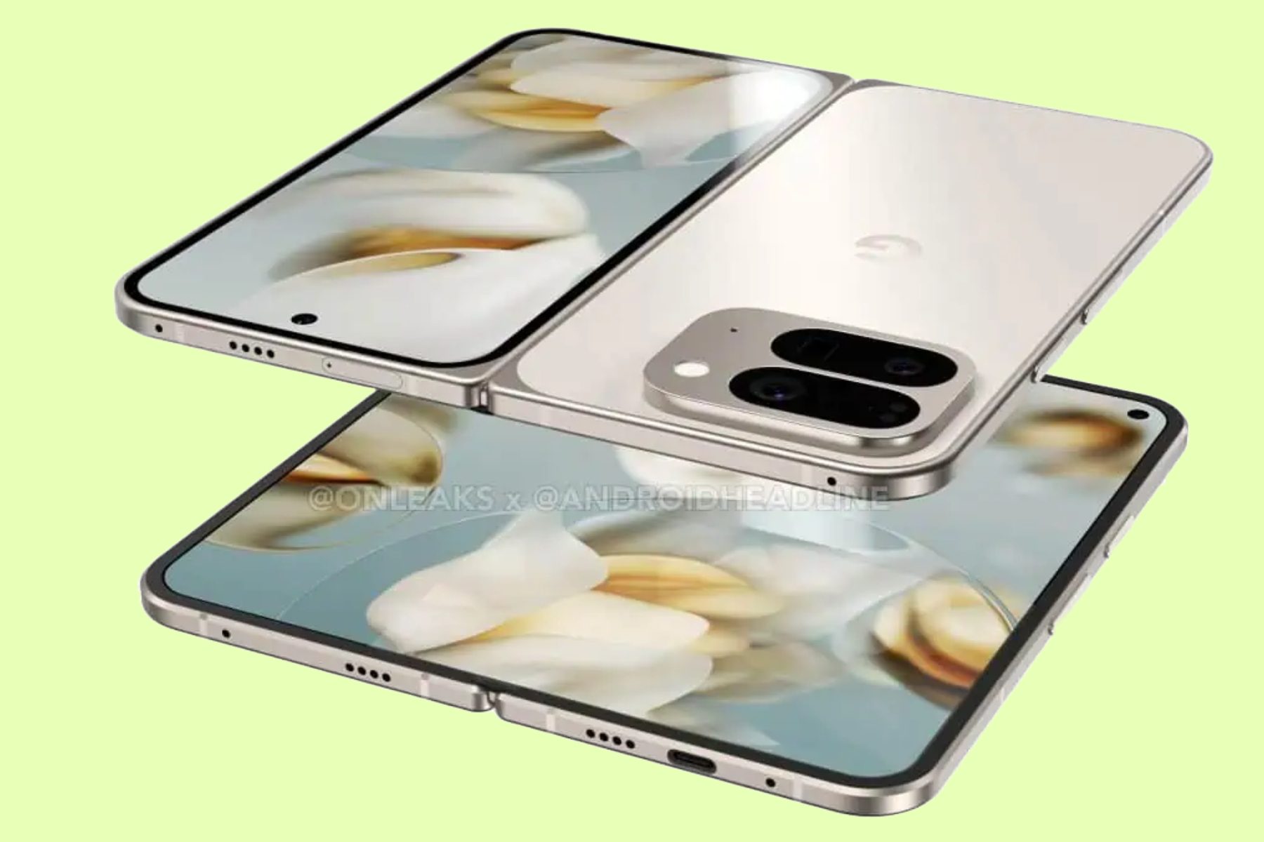 Purported renders of the Google Pixel 10 Pro Fold.