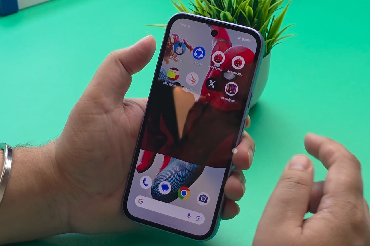 Pixel 9a display