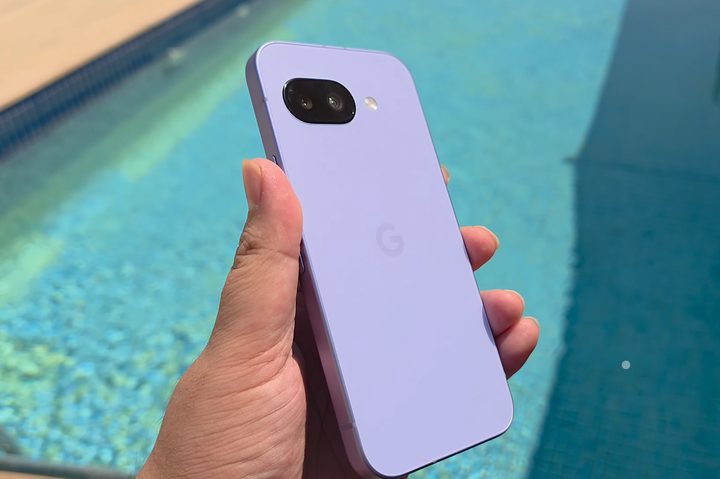 Rear view of the Google Pixel 9a.
