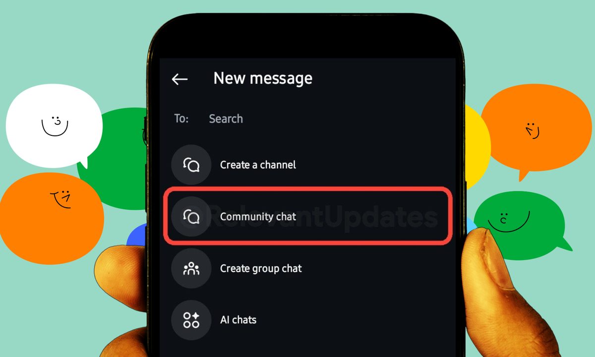 Early preview of Instagram Community Chats feature.