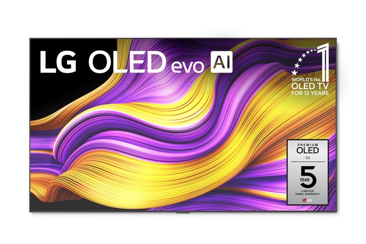 A straight-on product image of the LG G5 OLED TV on a white background.