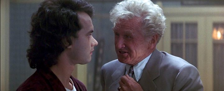 Tom Hanks and Lloyd Bridges in Joe Versus the Volcano.
