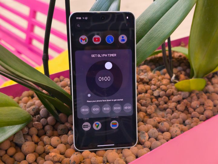Glyph timer on the Nothing Phone 3a