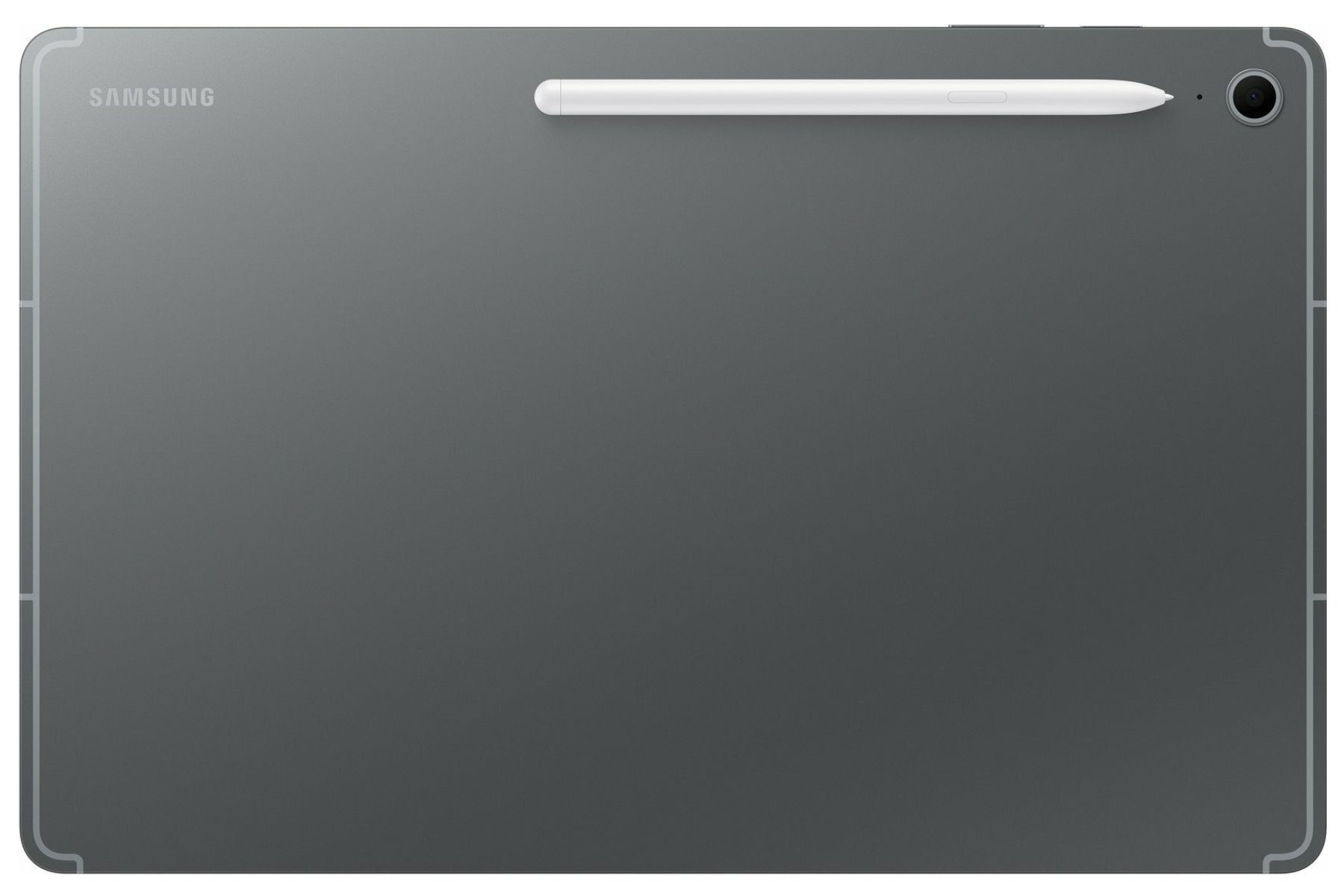 Leaked image of Samsung Galaxy Tab S10 FE in dark grey.