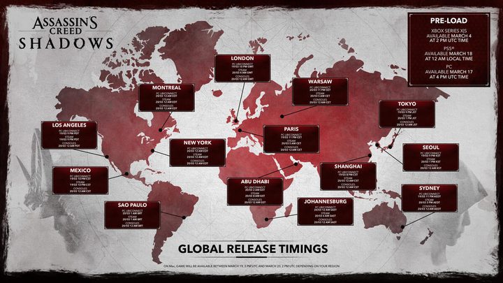 The AC shadows preload times