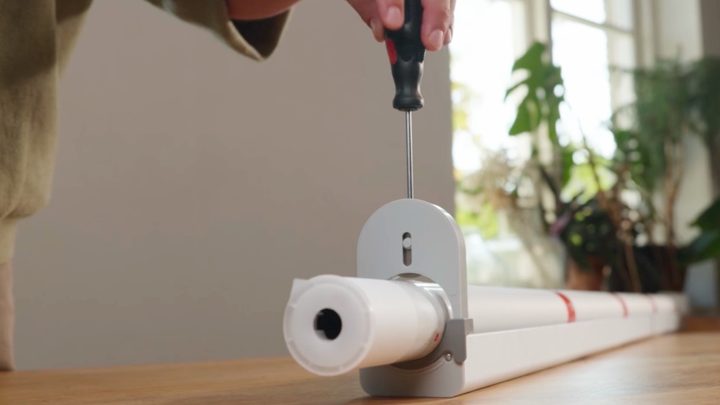 Cutting the Roller Shade fabric