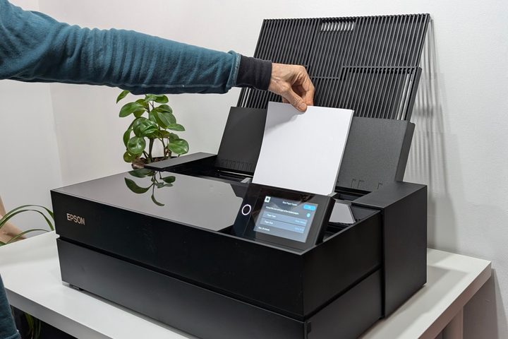 The Epson SureColor P900 is a wide format printer that takes a lot of desk space.