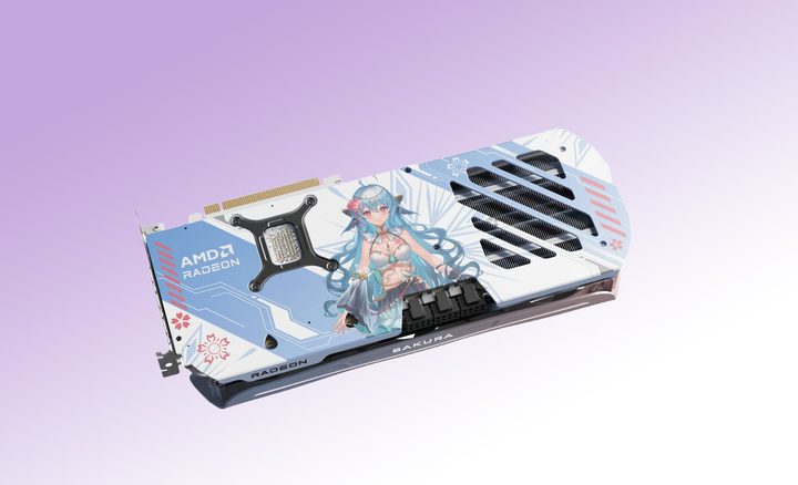 The Yeston Sakura Atlantis Radeon RX 9070 XT graphics card