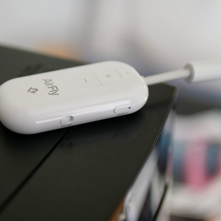 The side of the Twelve South AirFly Pro 2.