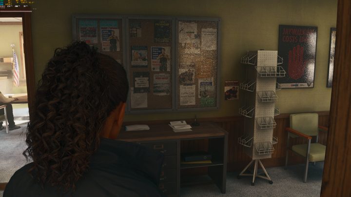 A screenshot of Alan Wake 2 video game running on an RTx 5070 Ti with multi-frame generation enabled