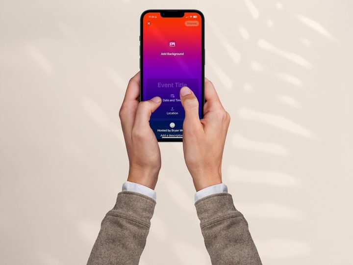 Apple Invites on iPhone.